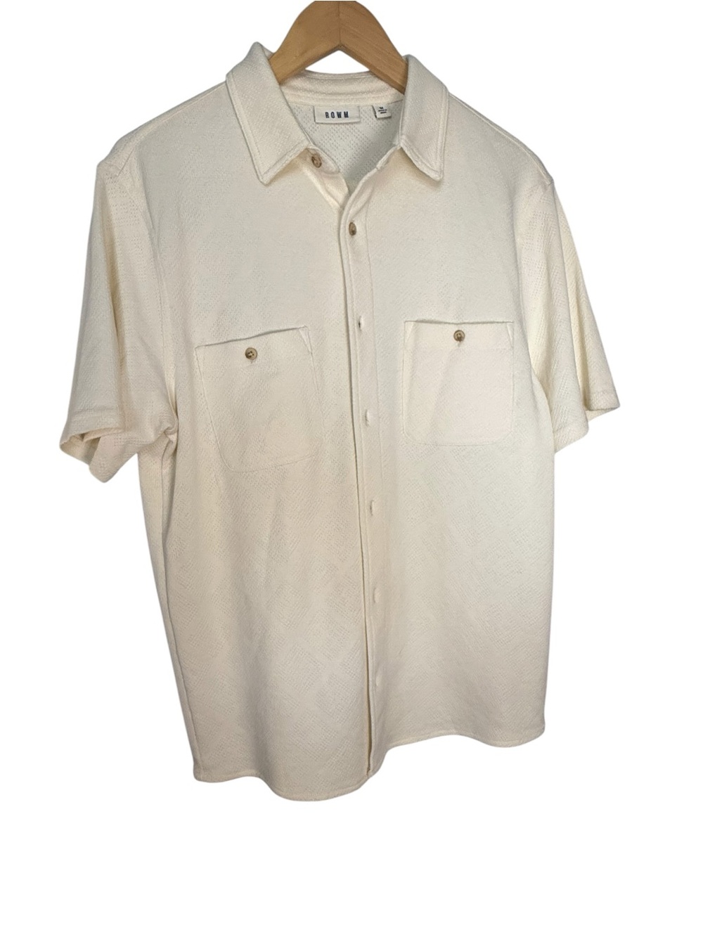 Rown Cream Short-Sleeve Button-Up Shirt